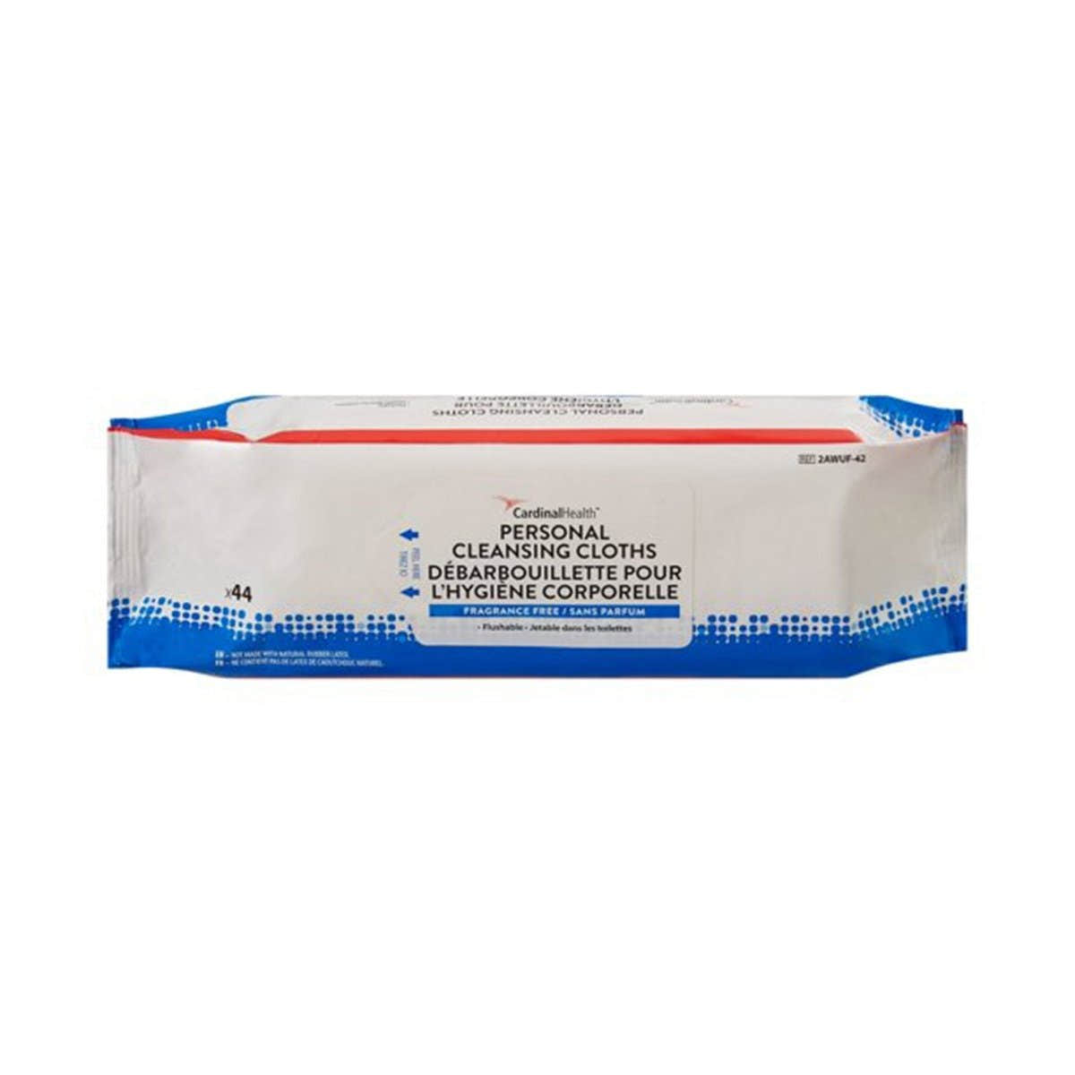 Cardinal Health Wings Flushable Rinse Free Personal Wipes - 1191568_CS - 1