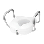 Carex E-Z Lock Raised Toilet Seat with Armrests - 206687_EA - 1