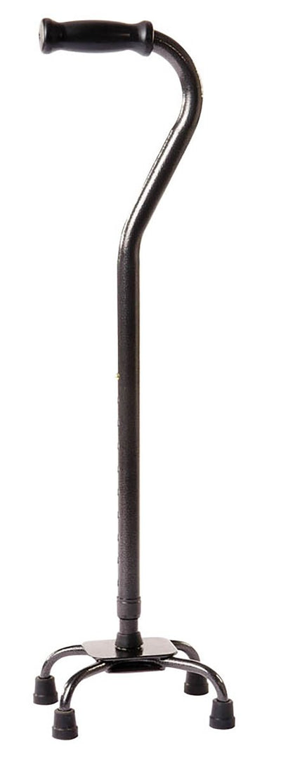 Carex Heavy Duty Small Base Xtra Quad Cane, Black - 796429_EA - 1