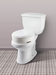Carex Hinged Riser Toilet Seat - 1020255_CS - 1