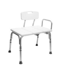 Carex Knocked Down Bath Transfer Bench with Arm Rail - 951130_EA - 1