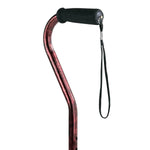 Carex Offset Cane, 31-40 inch Height-Adjustable - Red - 489458_EA - 1