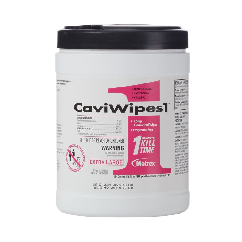 CaviWipes1 Surface Disinfectant, Alcohol Based, Non-sterile, Disposable - 821776_CS - 17