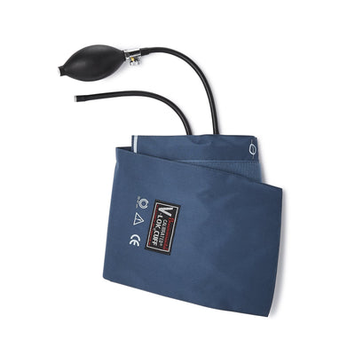 W.A. Baum Calibrated V-Lok Blood Pressure Cuff and Bulb, Arm, Red, Large, 33-47 cm -Each