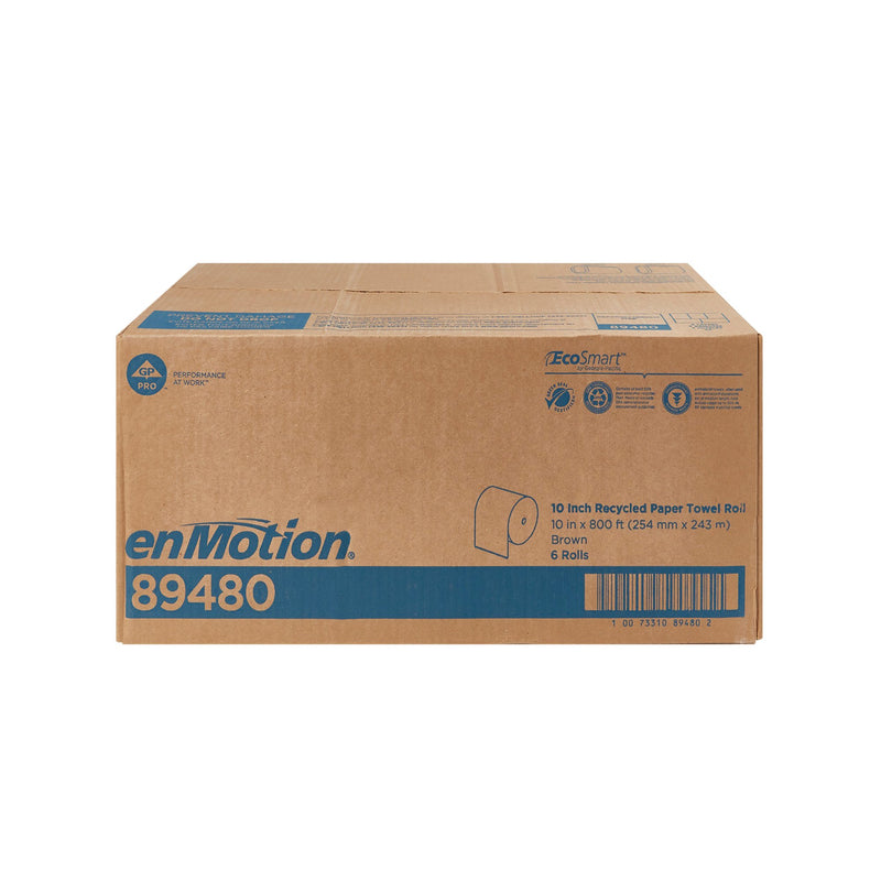 enMotion Touchless Brown Paper Towel, 10 Inch x 800 Foot Roll, -Case of 6