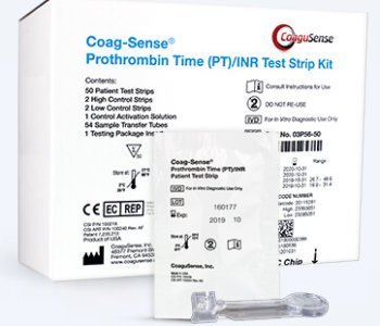 Coagulation Test Kit Coag-Sense® Professional Prothrombin Time Test (PT/INR) 50 Tests - 804023_BX - 1