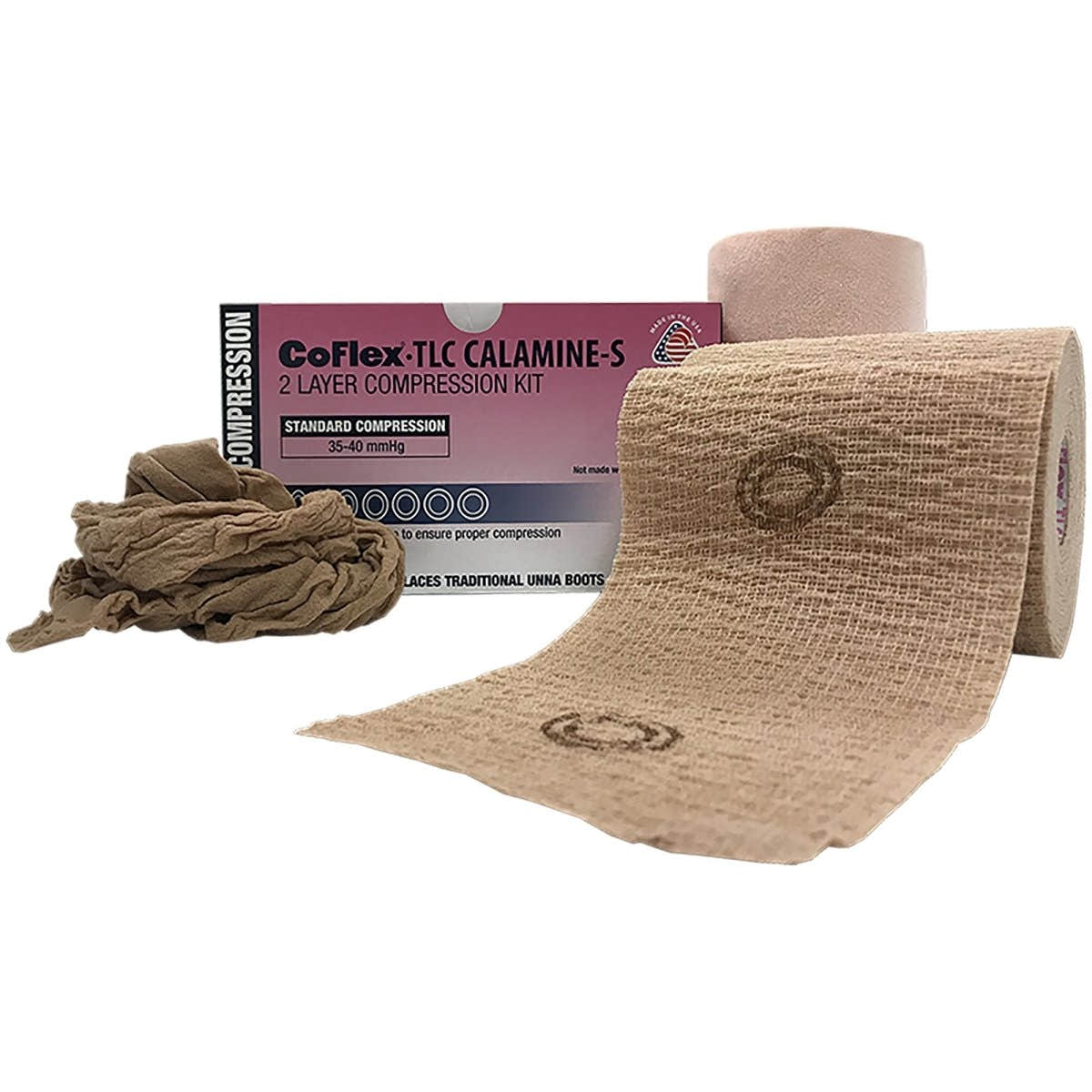 Coflex Tlc Calamine With Indicators Self Adherent / Pull On Closure 2 Layer Compression Bandage System - 1087840_BX - 2