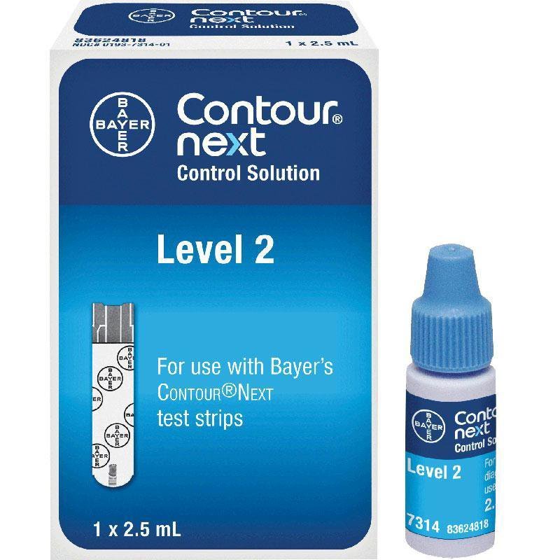 Contour Plus Solution Control Test Accurate Blood Sugar Testing with Contour Next Control Solution