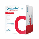 ConvaMax Superabsorber Silicone Adhesive with Border Silicone Foam Dressing, 4 x 4 Inch - 1159668_BX - 1