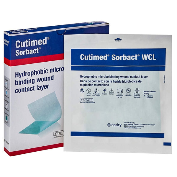 Cutimed Sorbact WCL Antimicrobial Wound Contact Layer Dressing, 4 x 5 Inch - 784065_BX - 1