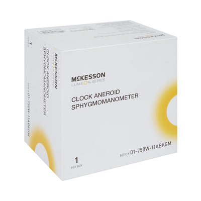 McKesson LUMEON Wall Mount Aneroid Sphygmomanometer, Black, Adult, Arm -Case of 12
