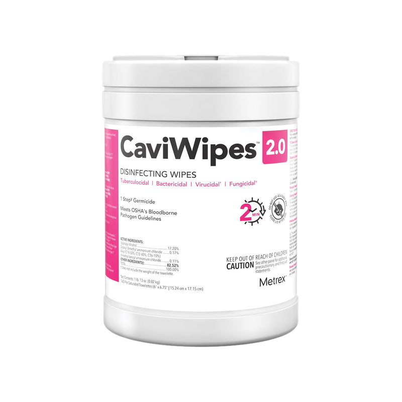 CaviWipes 2.0 Disinfecting Wipes -Case of 12