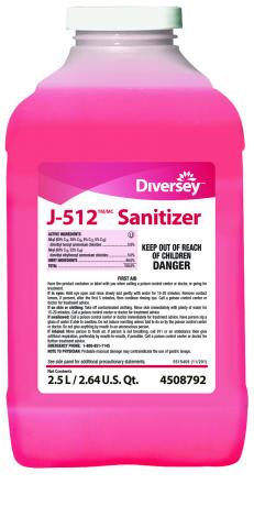 J-512 Sanitizer Surface Disinfectant Cleaner -Case of 2