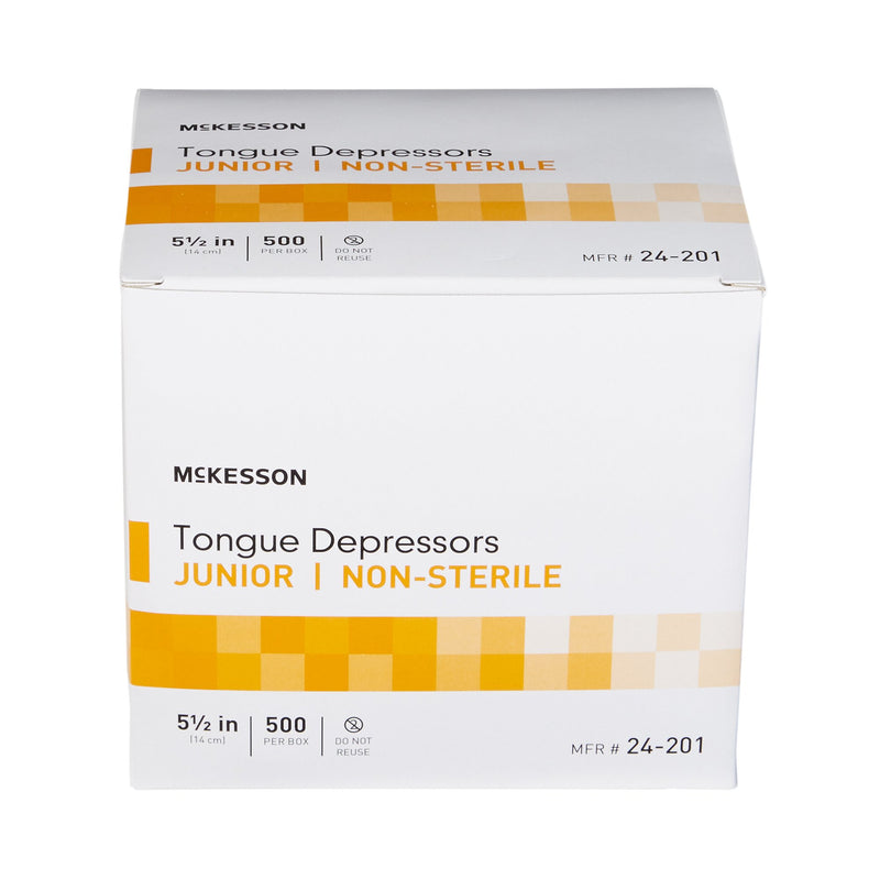 McKesson Junior Tongue Depressor Wide Blade -Box of 1