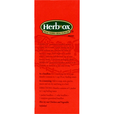 Herb-Ox Beef Bouillon Instant Broth -Box of 50