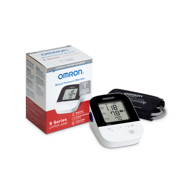 Omron 5 Series Digital Blood Pressure Monitoring Unit, Adult, Large Cuff -Each