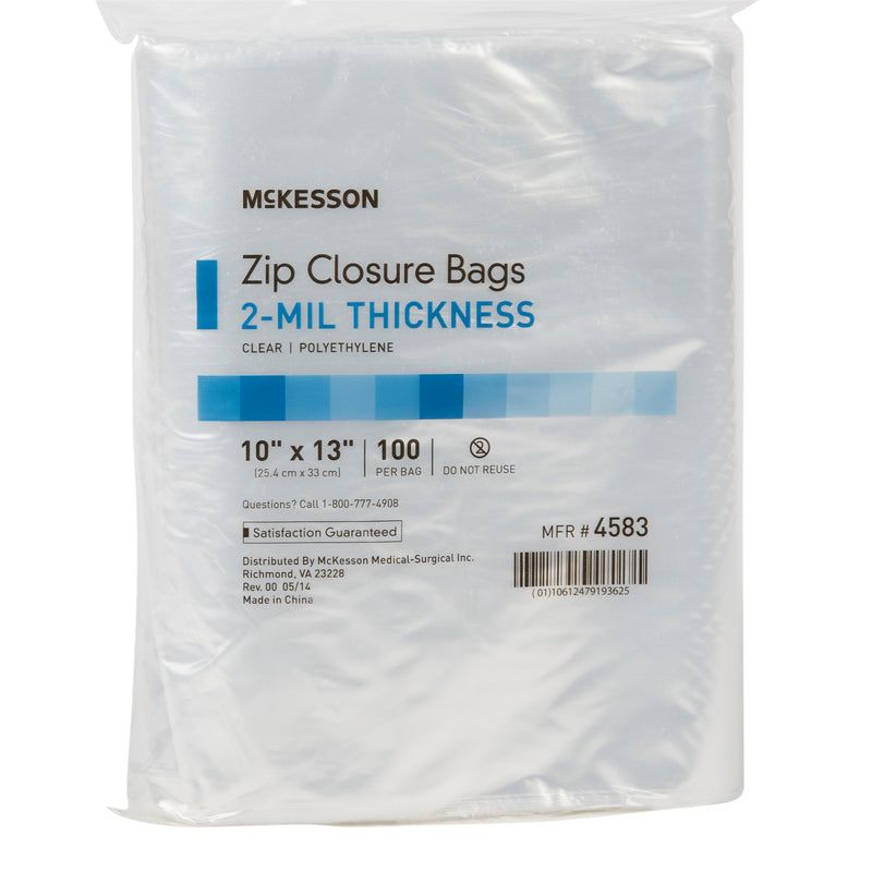 McKesson Zip Closure Bag, 10 X 13 Inches -Box of 1
