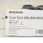 McKesson Gait Belt w/ Derlin Buckle, 60 Inch, White -Case of 48