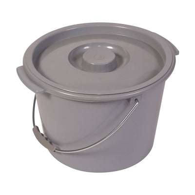 Mabis Drop-Arm Steel Commode -Each