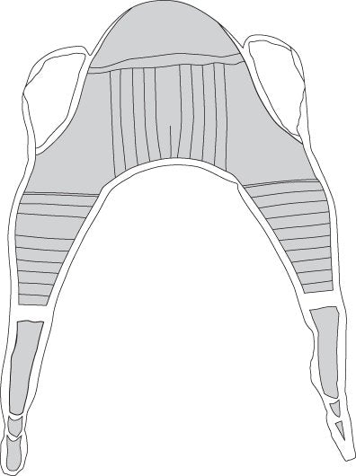 drive Seat U Sling with Head Support, Medium -Each