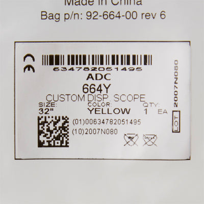 Proscope Disposable Stethoscope, Binaural, Yellow, 22" -Case of 50