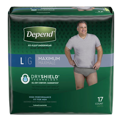 Depend Fit Flex Absorbent Underwear For Men - 1090312_CS - 2