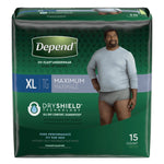 Depend Fit Flex Absorbent Underwear For Men - 1090313_CS - 3