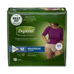 Depend FIT-FLEX Womens Absorbent Underwear, Tan -Female - 1090305_CS - 1