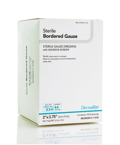 Dermarite Bordered Gauze Adhesive Dressing - 946441_BX - 4