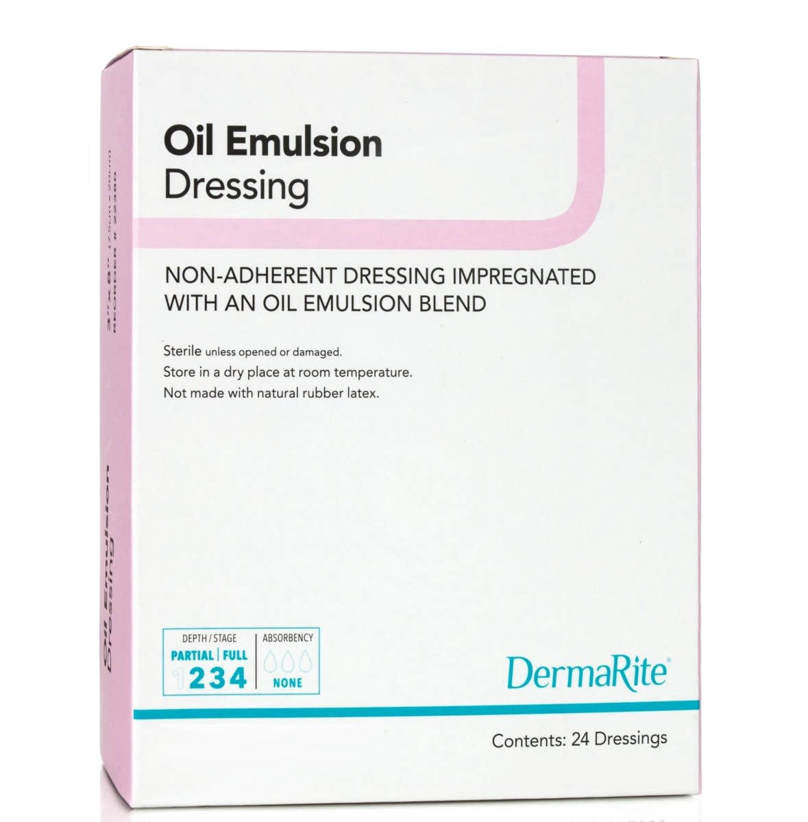 DermaRite Oil Emulsion Impregnated Dressing, 3 x 3 Inch - 1123830_BX - 1