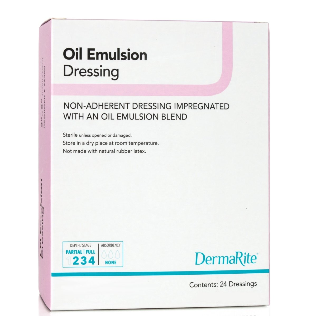 DermaRite Oil Emulsion Impregnated Dressing, 3 x 3 Inch - 1123830_BX - 1