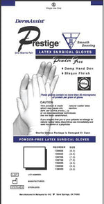 DermAssist Prestige DHD Latex Standard Cuff Length Surgical Glove, Ivory - 812532_BX - 1