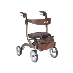 Drive Nitro DLX 4 Wheel Rollator, Champagne -Each
