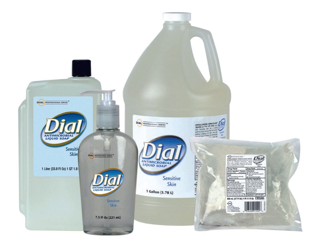 Dial Sensitive Antimicrobial Soap 7.5 oz. Pump Bottle - 416208_EA - 1