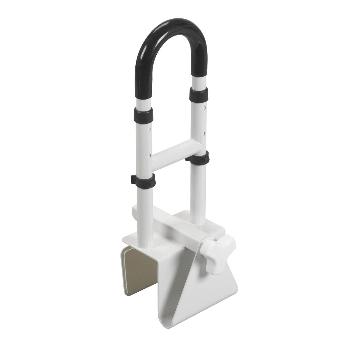 drive Clamp-On Tub Rail, White Steel, 14½ – 17 Inch Height - 780088_EA - 1