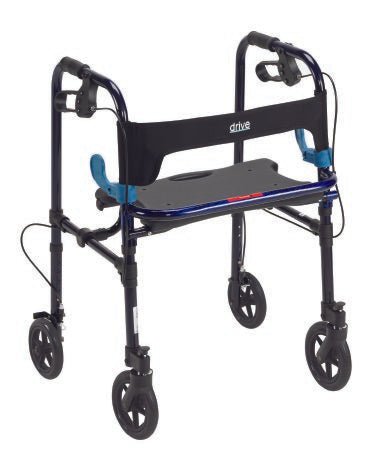 drive Clever-Lite 4 Wheel Rollator, Blue - 706032_EA - 2