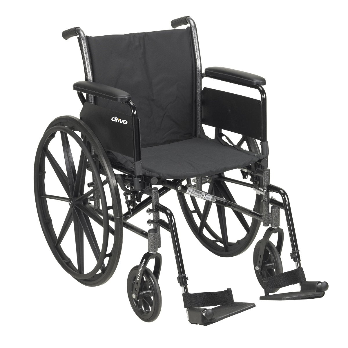 drive Cruiser III Dual Axle Lightweight Wheelchair Full Length Arm Elevating Legrest - 700953_EA - 1