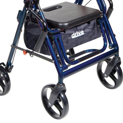 drive Duet Folding Aluminum Frame 4 Wheel Rollator - 693600_CS - 2