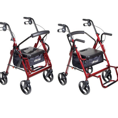 drive Duet Folding Aluminum Frame 4 Wheel Rollator - 851757_EA - 10