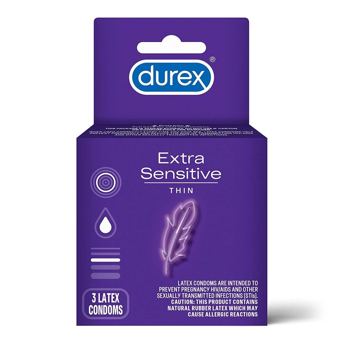Durex Extra Sensitive Ultra Thin Lubricated Latex Condoms Durex Extra Sensitive Ultra Thin Lubricated Latex Condoms