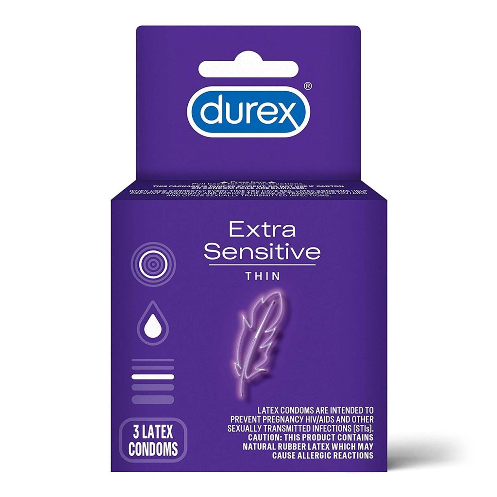 Durex Extra Sensitive Ultra Thin Lubricated Latex Condoms Durex Extra Sensitive Ultra Thin Lubricated Latex Condoms
