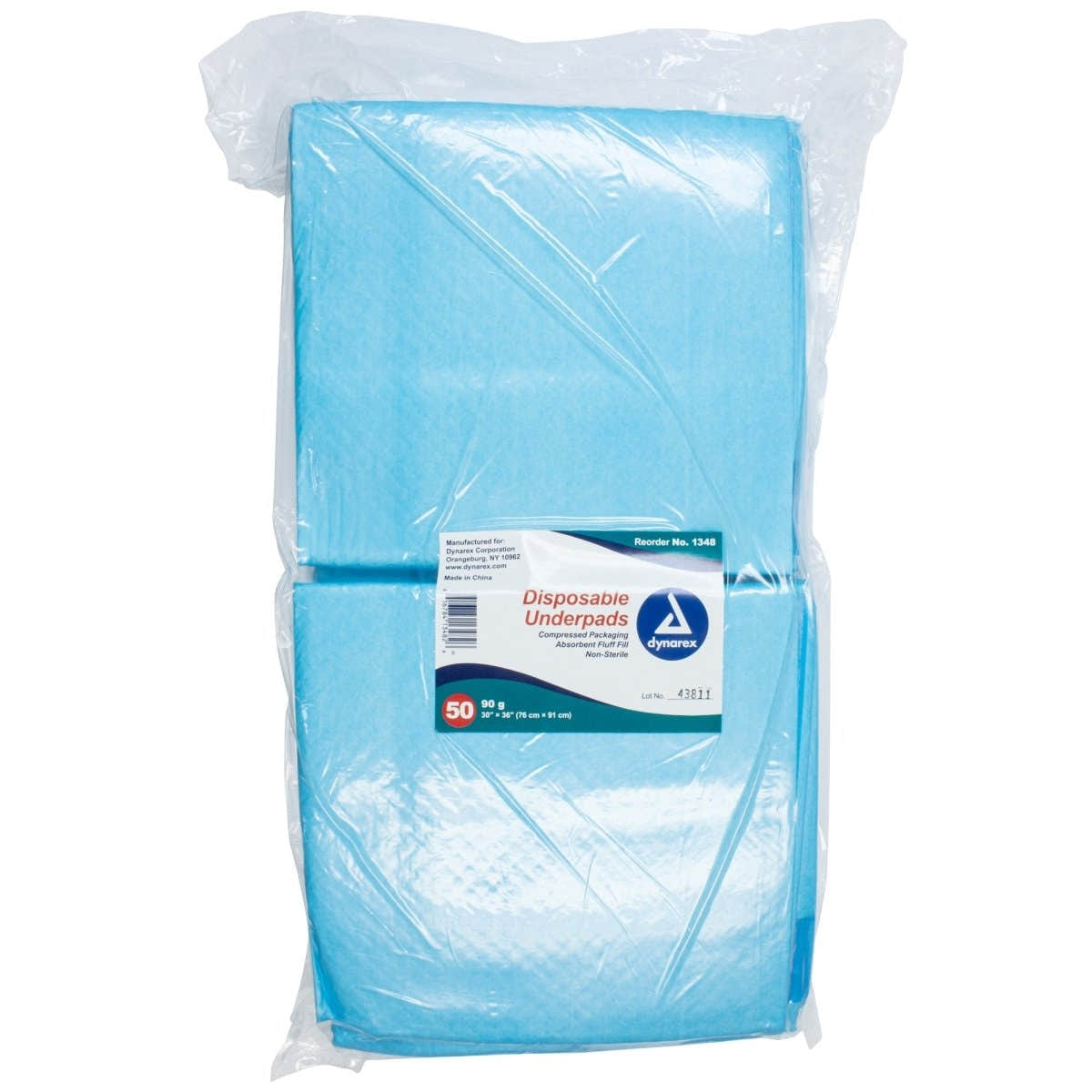 Dynarex Absorbent Fluff Fill Underpad, 30 x 36 Inch - 826640_PK - 1