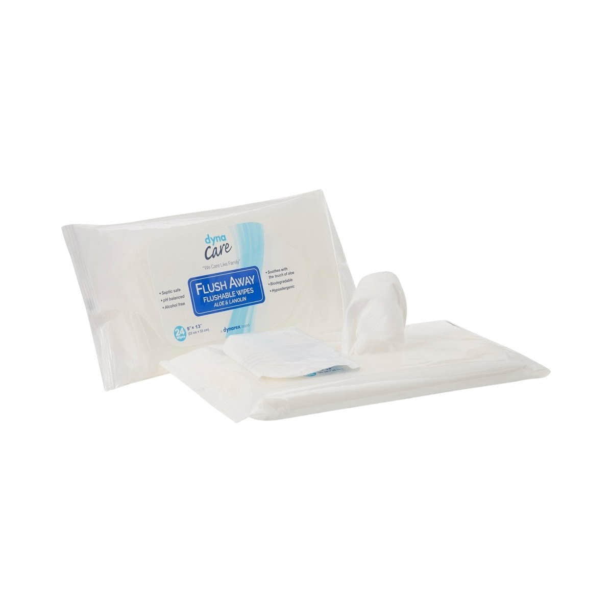 Dynarex Flush Away Personal Wipes - 903652_CS - 1