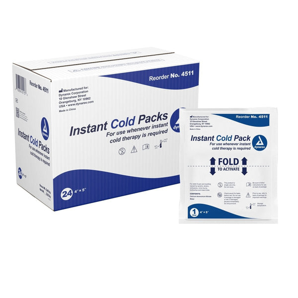 dynarex Instant Cold Pack, 4 x 5 Inch - 876698_CS - 1