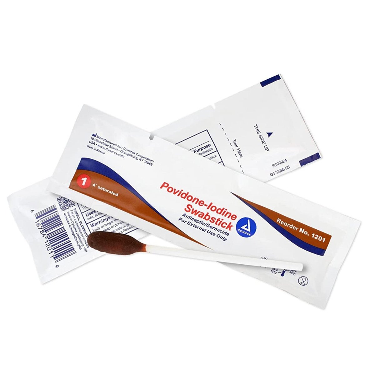 Dynarex Povidone Iodine Impregnated Swabstick - 688575_BX - 1