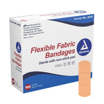 Dynarex Tan Adhesive Fabric Bandage - 486355_BX - 2