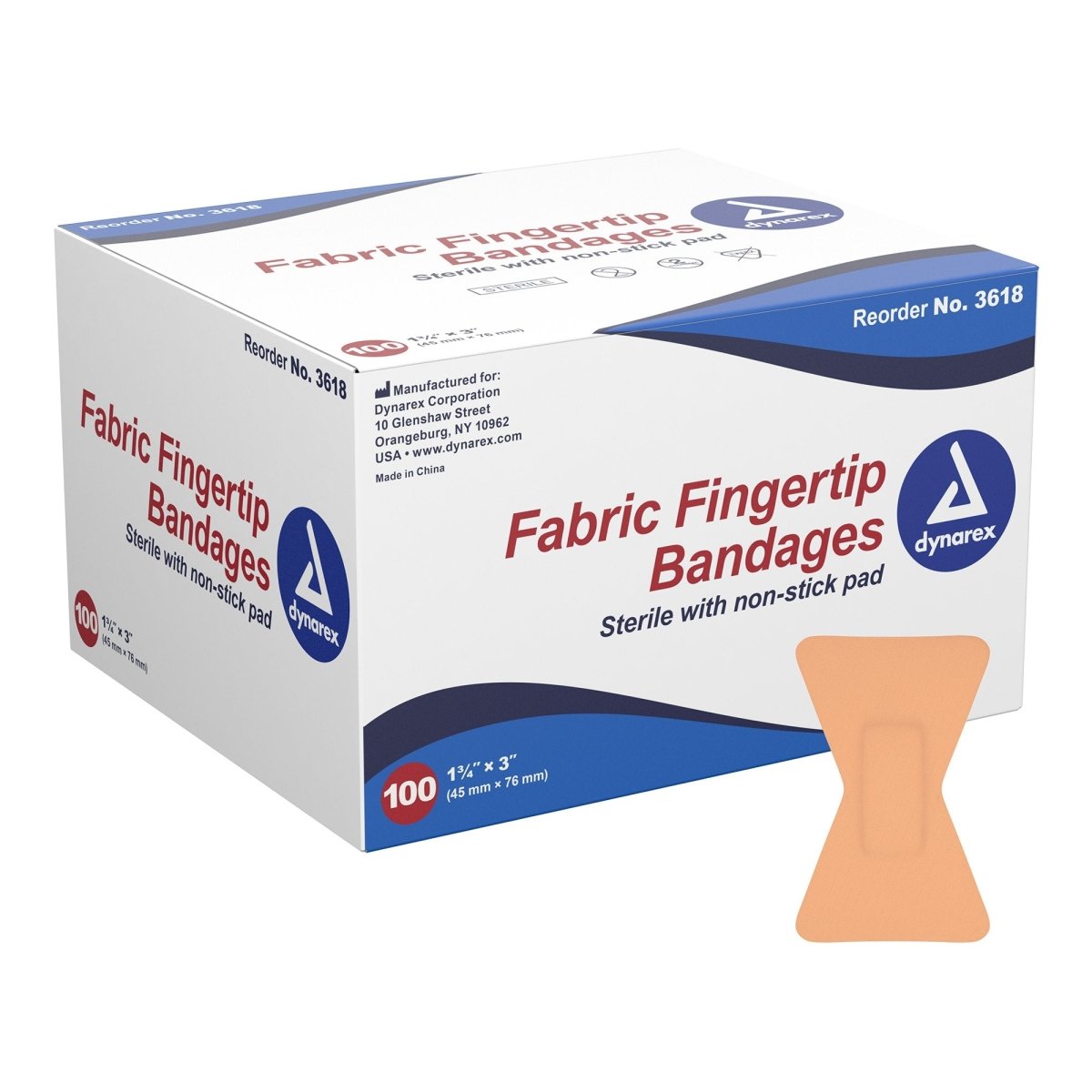 Dynarex Tan Adhesive Fabric Bandage - 670177_BX - 1