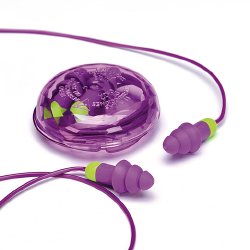 Ear Plugs Rockets Corded One Size Fits Most, Purple / Green -Box of 50