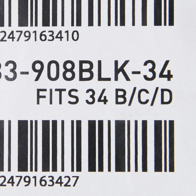 McKesson Black Post-Surgical Bra, 34 Inch -Each