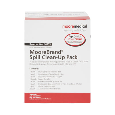 McKesson Bloodborne Pathogen Spill Clean-Up Pack -Case of 30